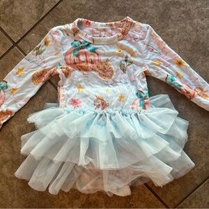 Posh Peanut Disney Cinderella Pastel Pumpkin and Unicorn Tutu Dress